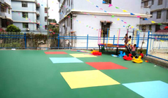 pvc儿童地板广泛应用于幼儿园室外地面